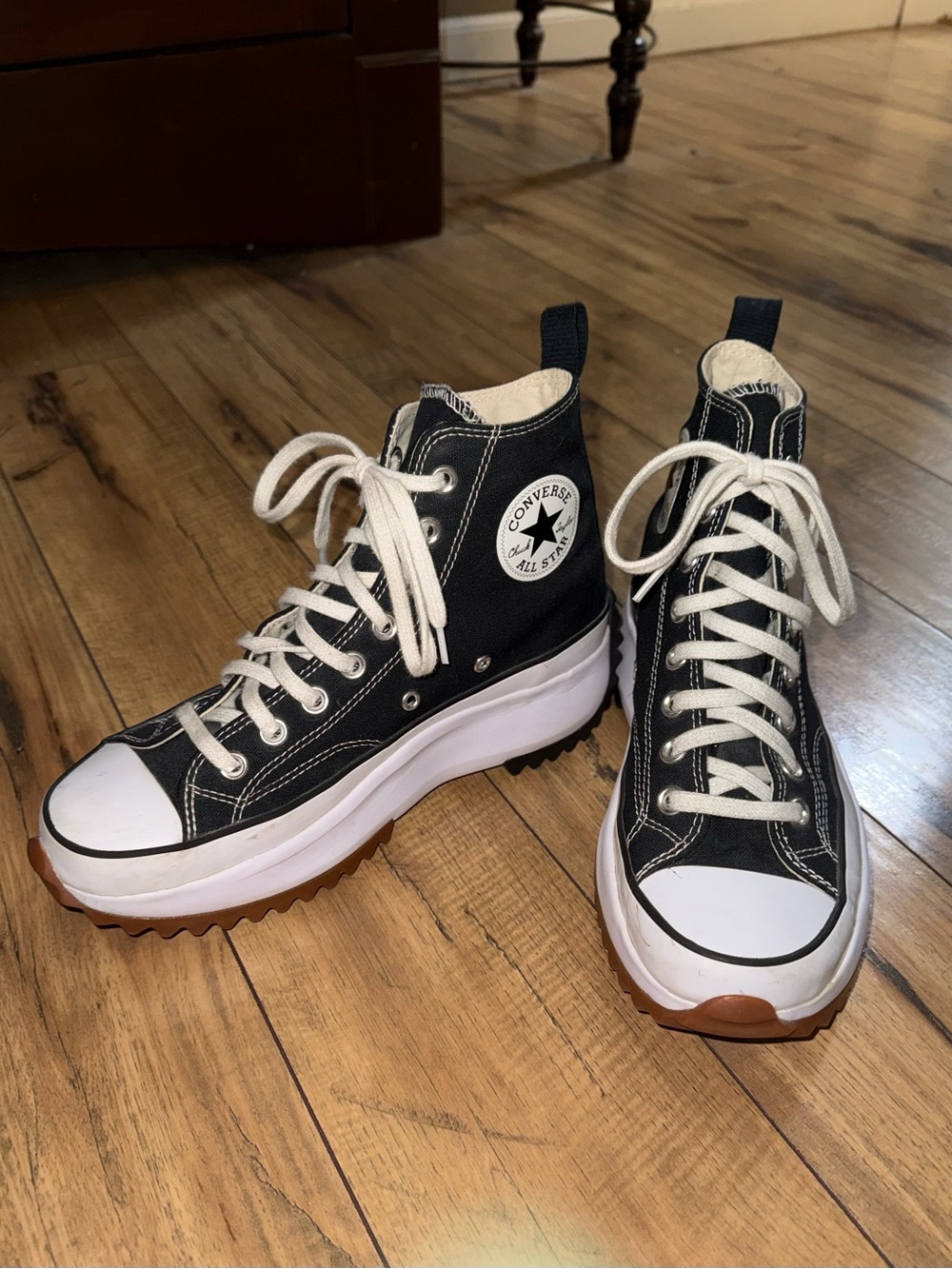 Chunky high top converse